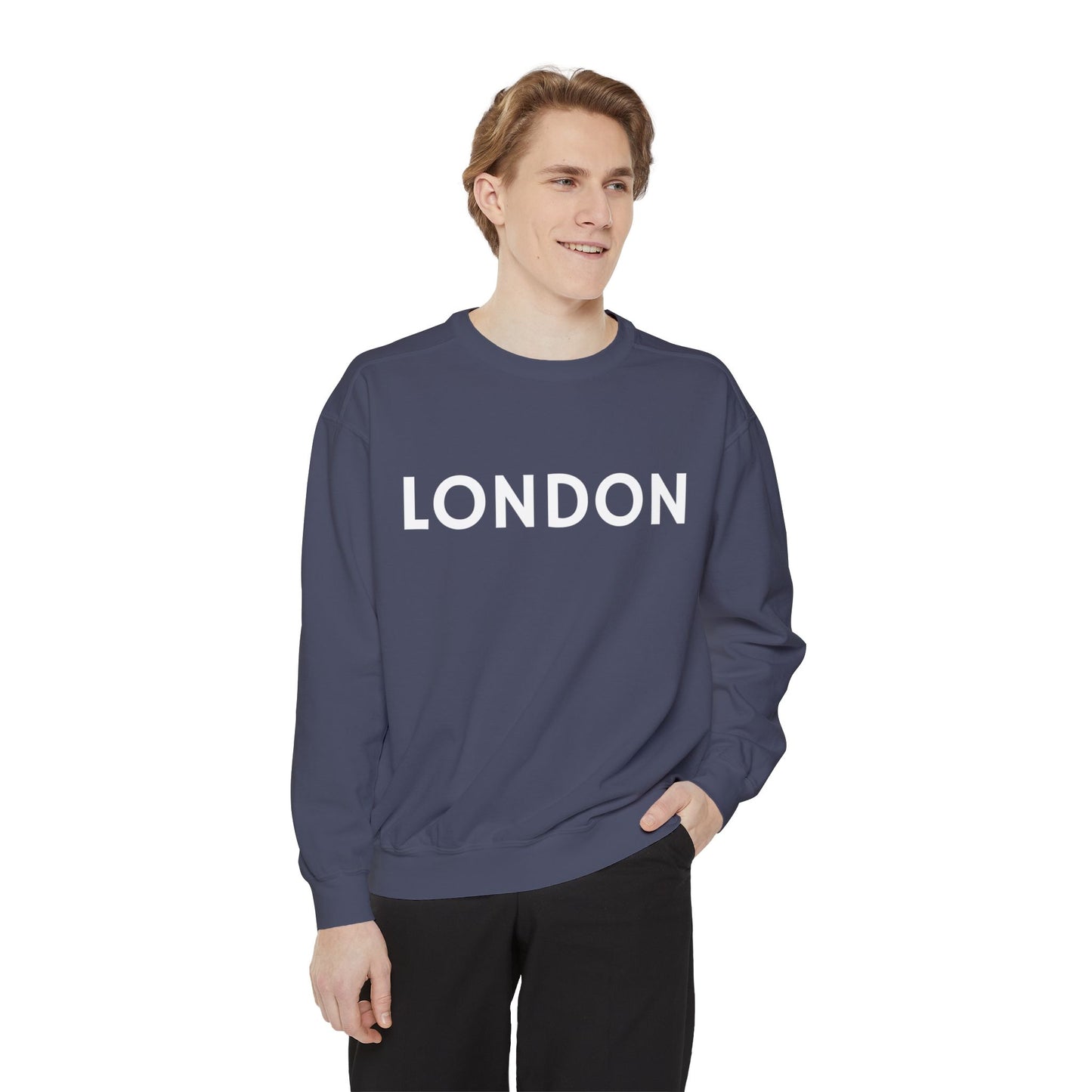 London Unisex Garment-Dyed Sweatshirt