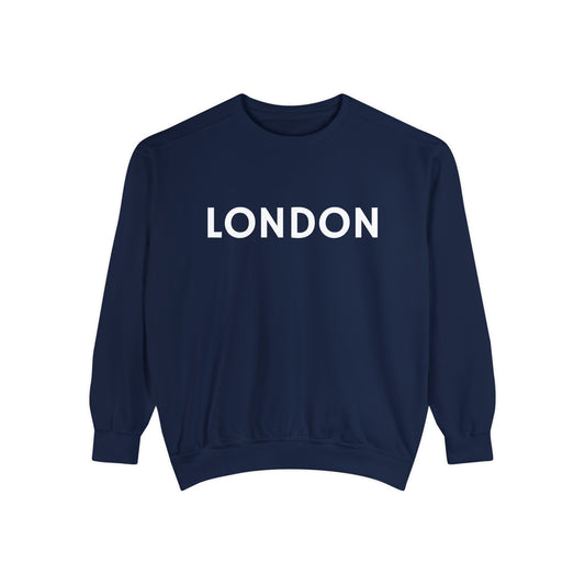 London Unisex Garment-Dyed Sweatshirt