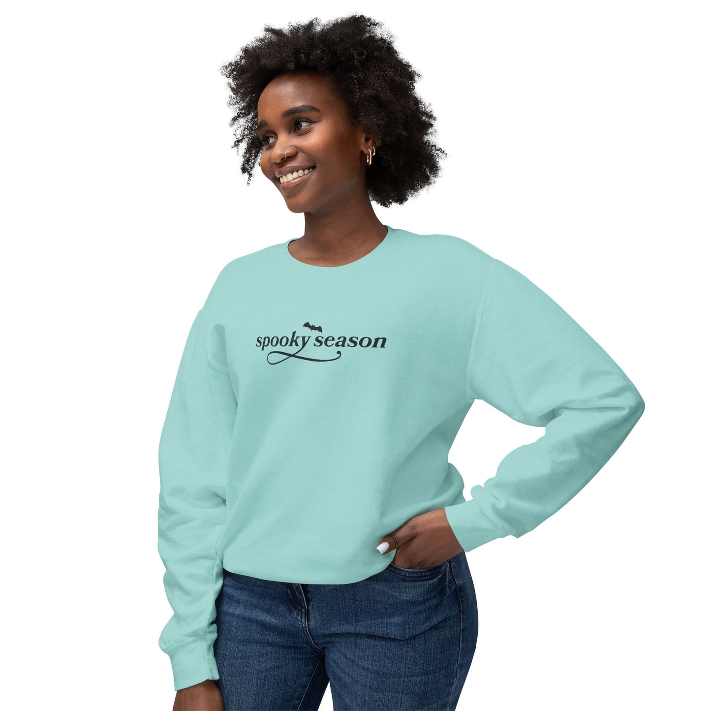 Spooky Season Unisex Lightweight Crewneck Sweatshirt