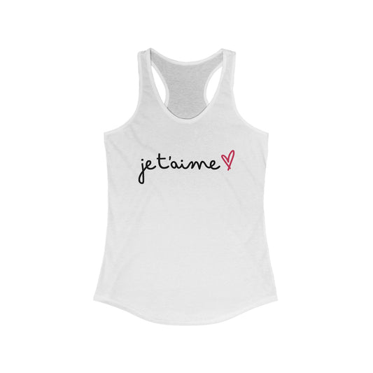 Je t'aime - Women's Ideal Racerback Tank