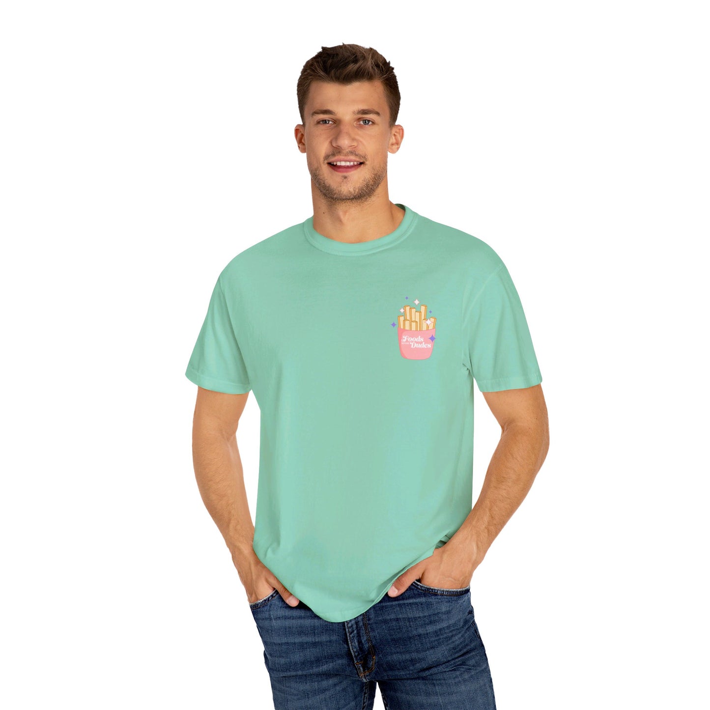 Foods before Dudes / Mukbang Favs Unisex Garment-Dyed T-shirt