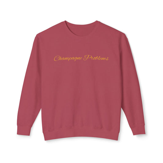 Champagne Problems Unisex Lightweight Crewneck Sweatshirt