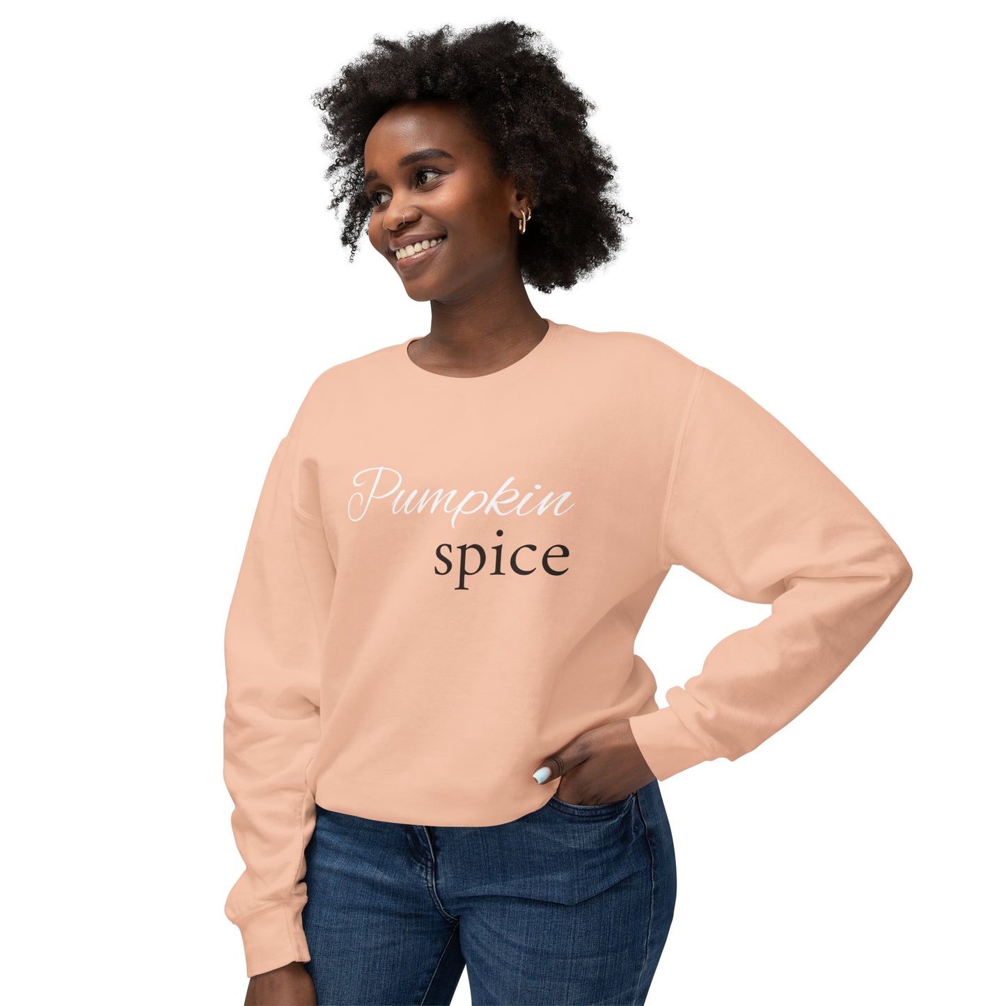 Pumpkin Spice Unisex Lightweight Crewneck Sweatshirt