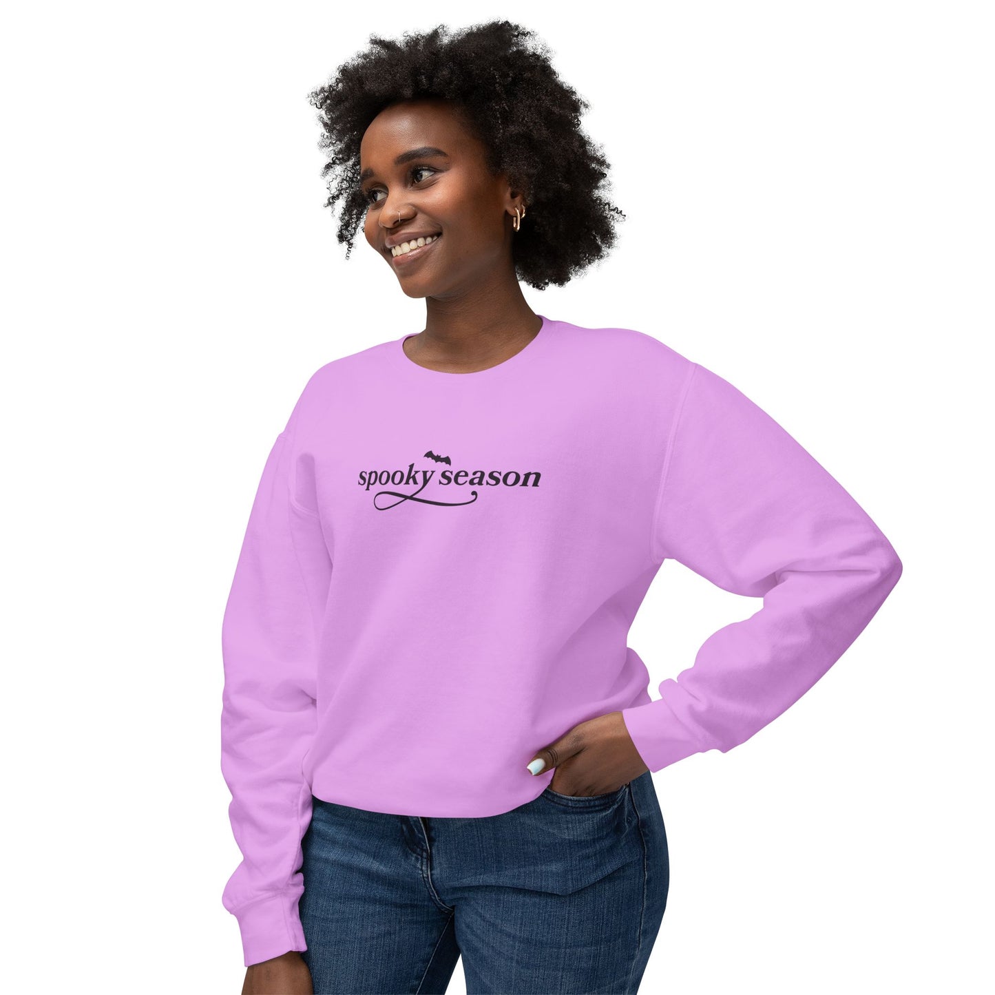 Spooky Season Unisex Lightweight Crewneck Sweatshirt