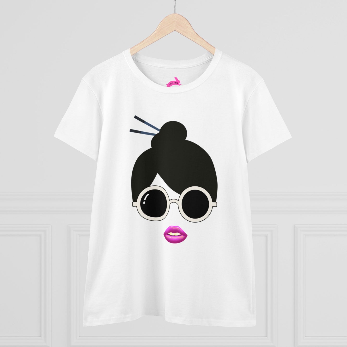 Chopstick Bun Cotton Tee