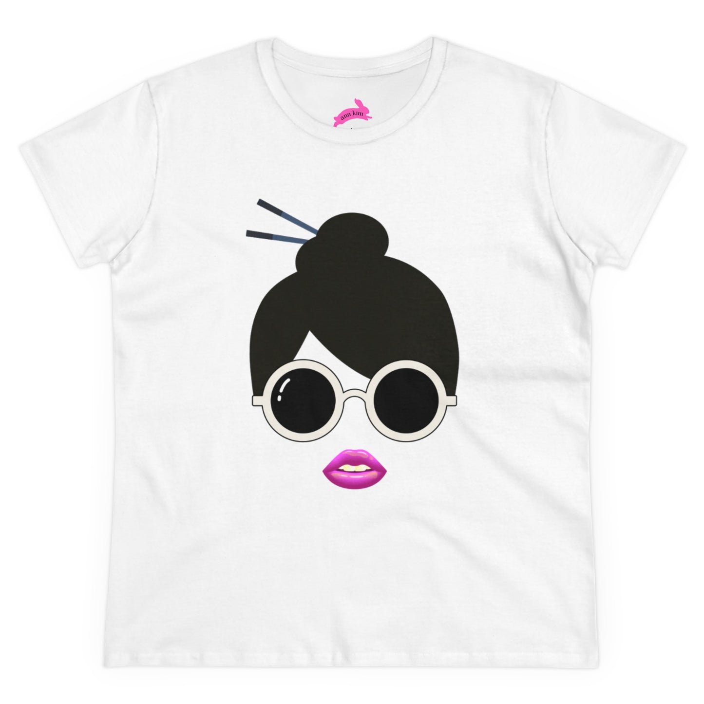 Chopstick Bun Cotton Tee