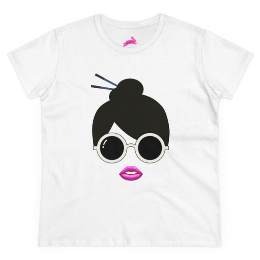 Chopstick Bun Cotton Tee