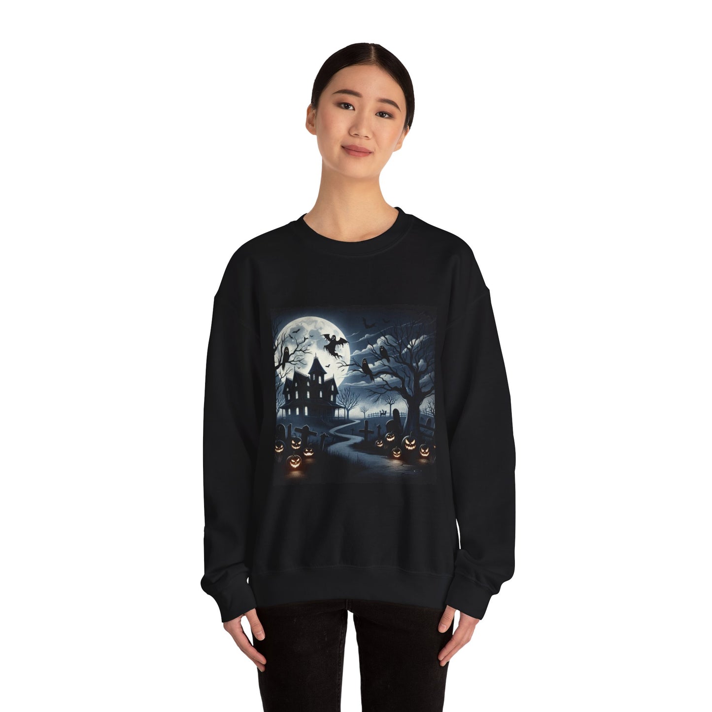 Spooky Night Unisex Crewneck Sweatshirt