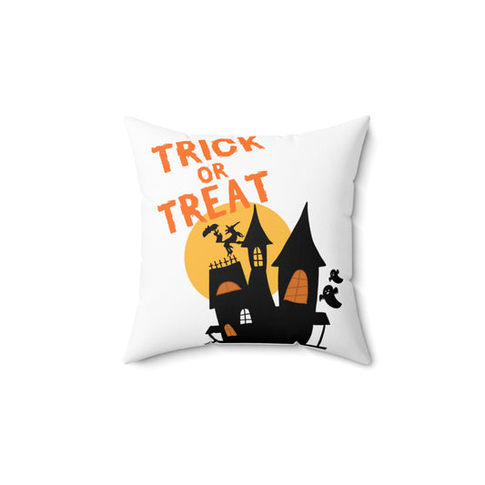 Trick or Treat Spun Polyester Square Pillow