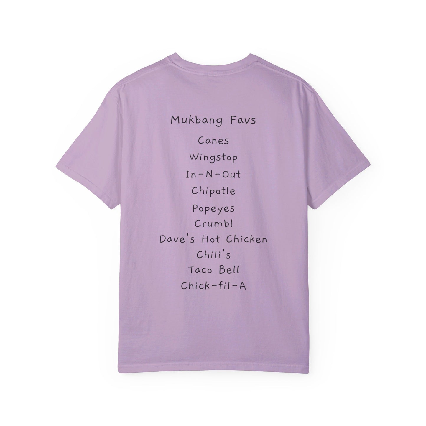 Foods before Dudes / Mukbang Favs Unisex Garment-Dyed T-shirt