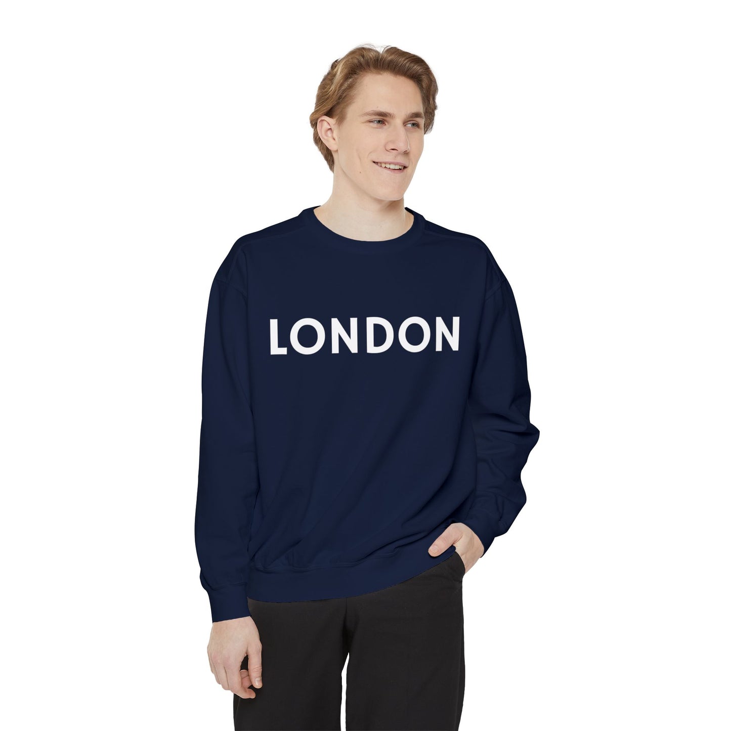 London Unisex Garment-Dyed Sweatshirt