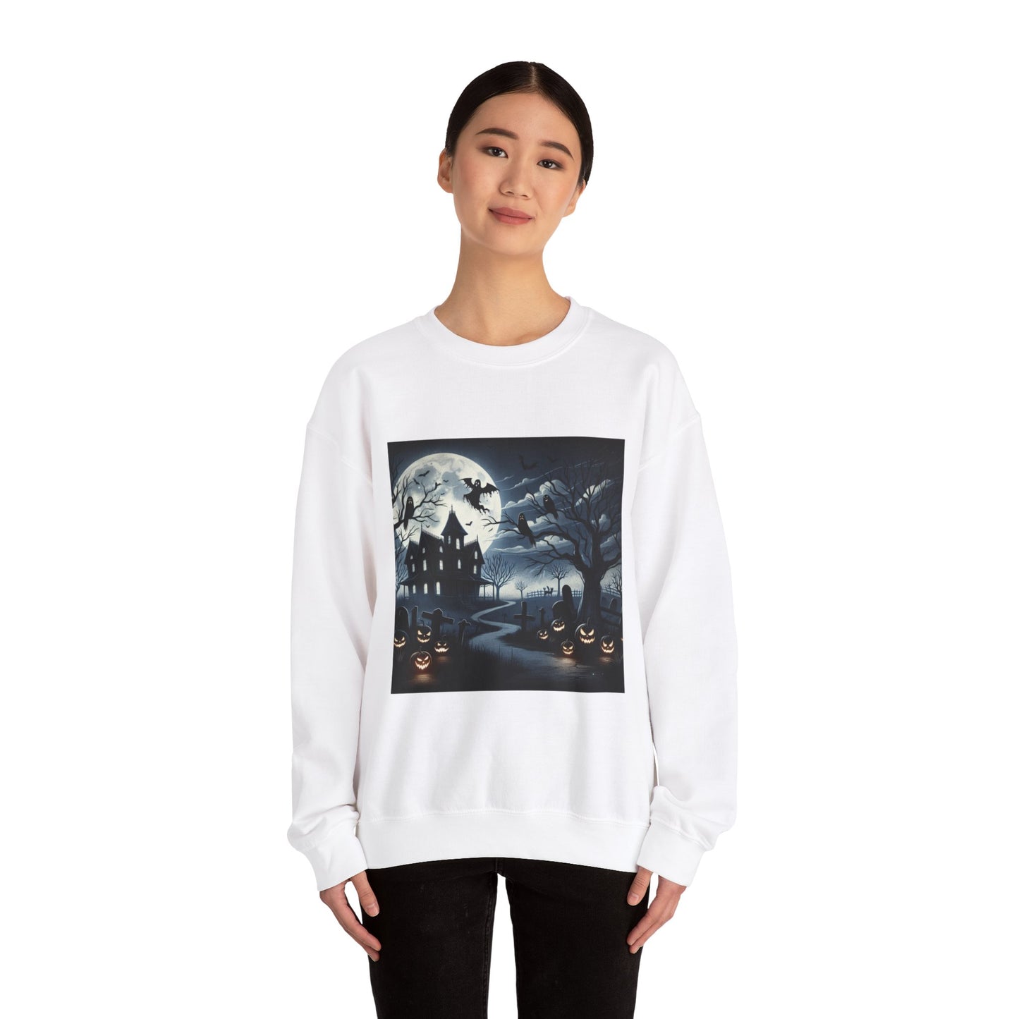 Spooky Night Unisex Crewneck Sweatshirt