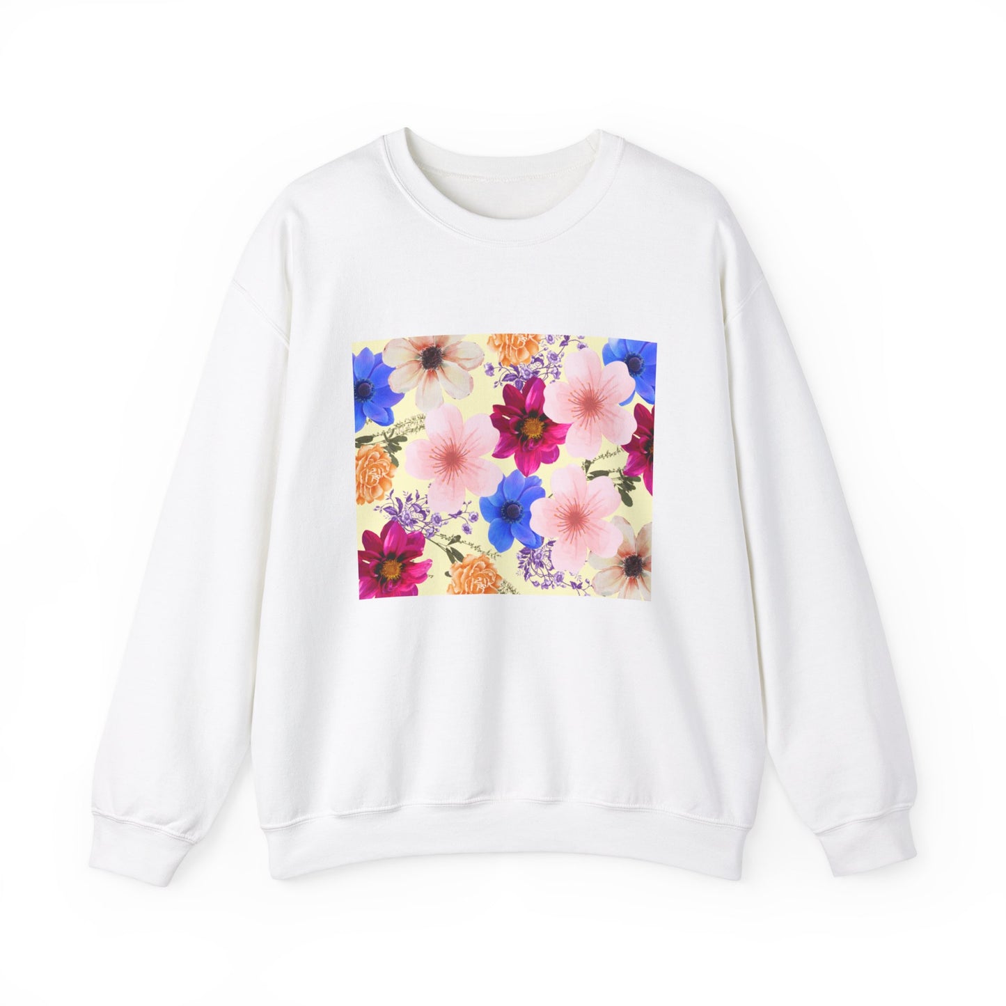 Flower Power Unisex Heavy Blend™ Crewneck Sweatshirt