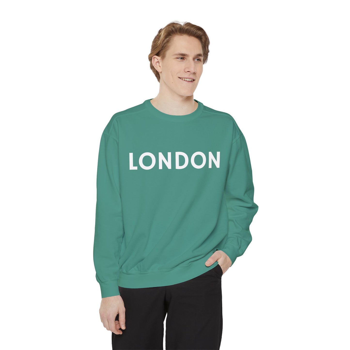 London Unisex Garment-Dyed Sweatshirt