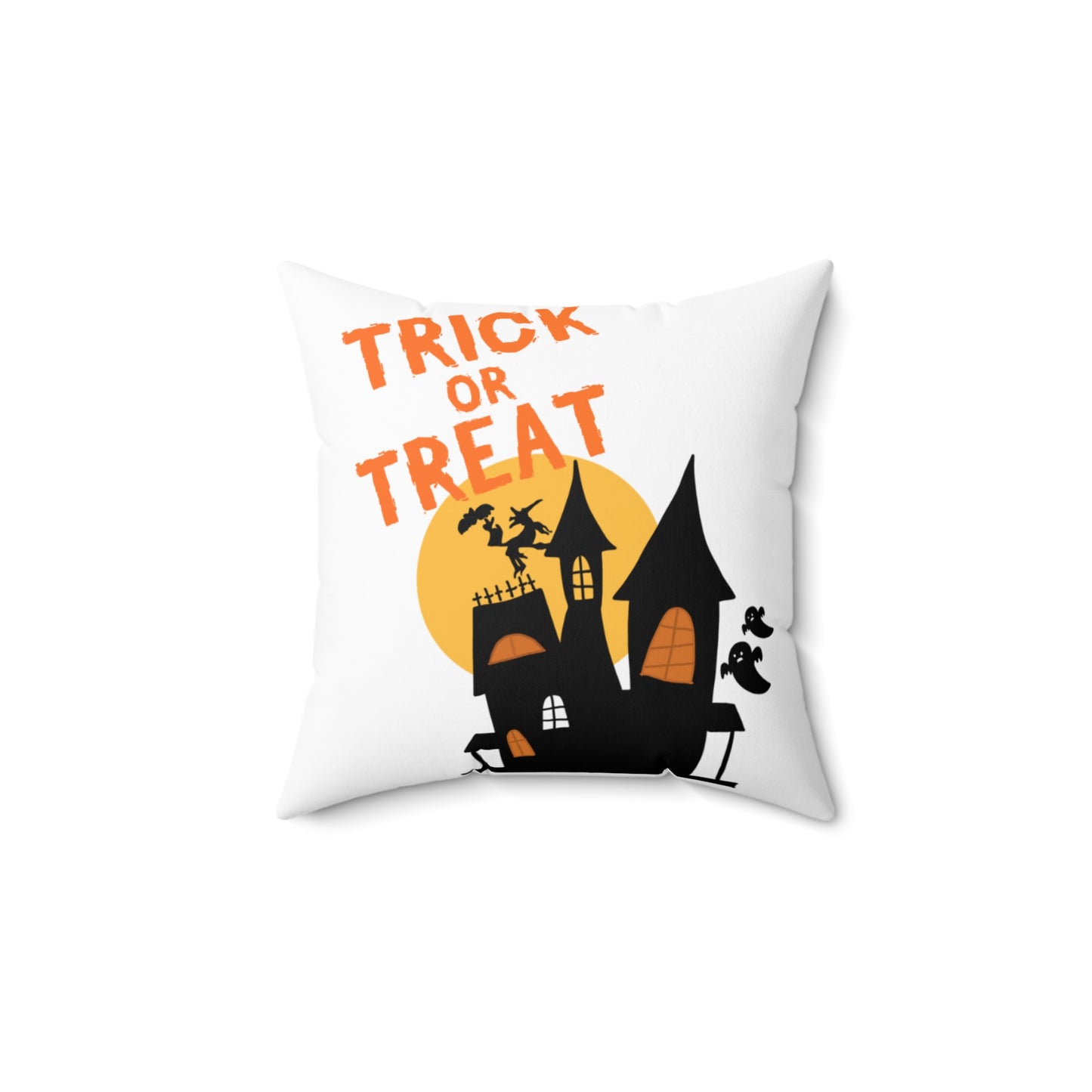 Trick or Treat Spun Polyester Square Pillow