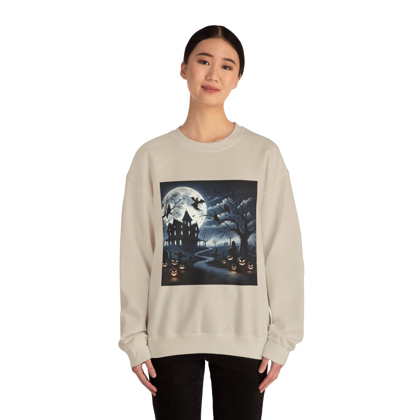 Spooky Night Unisex Crewneck Sweatshirt