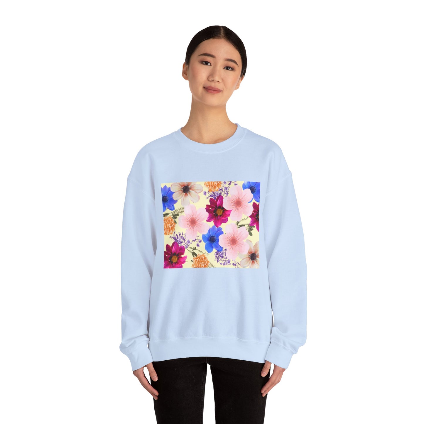 Flower Power Unisex Heavy Blend™ Crewneck Sweatshirt