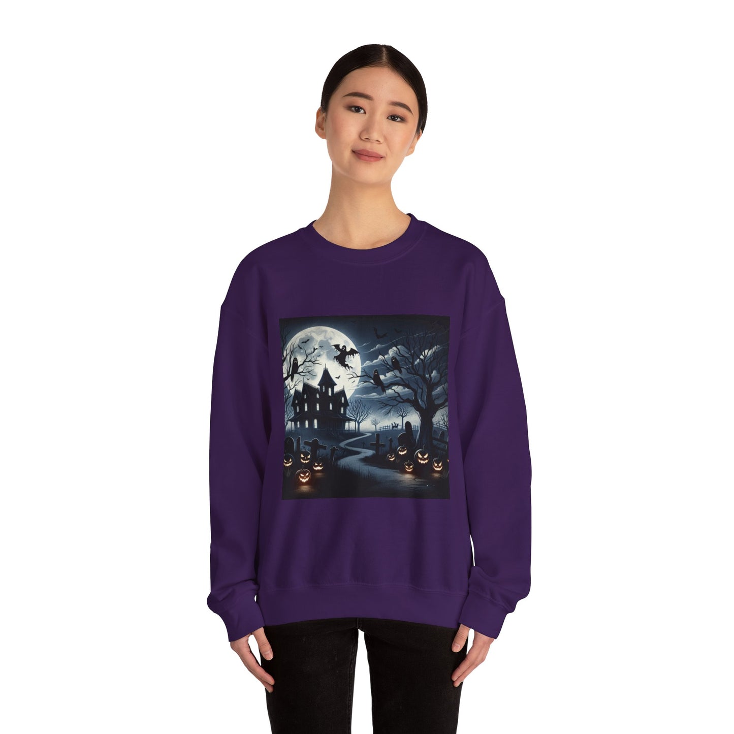 Spooky Night Unisex Crewneck Sweatshirt