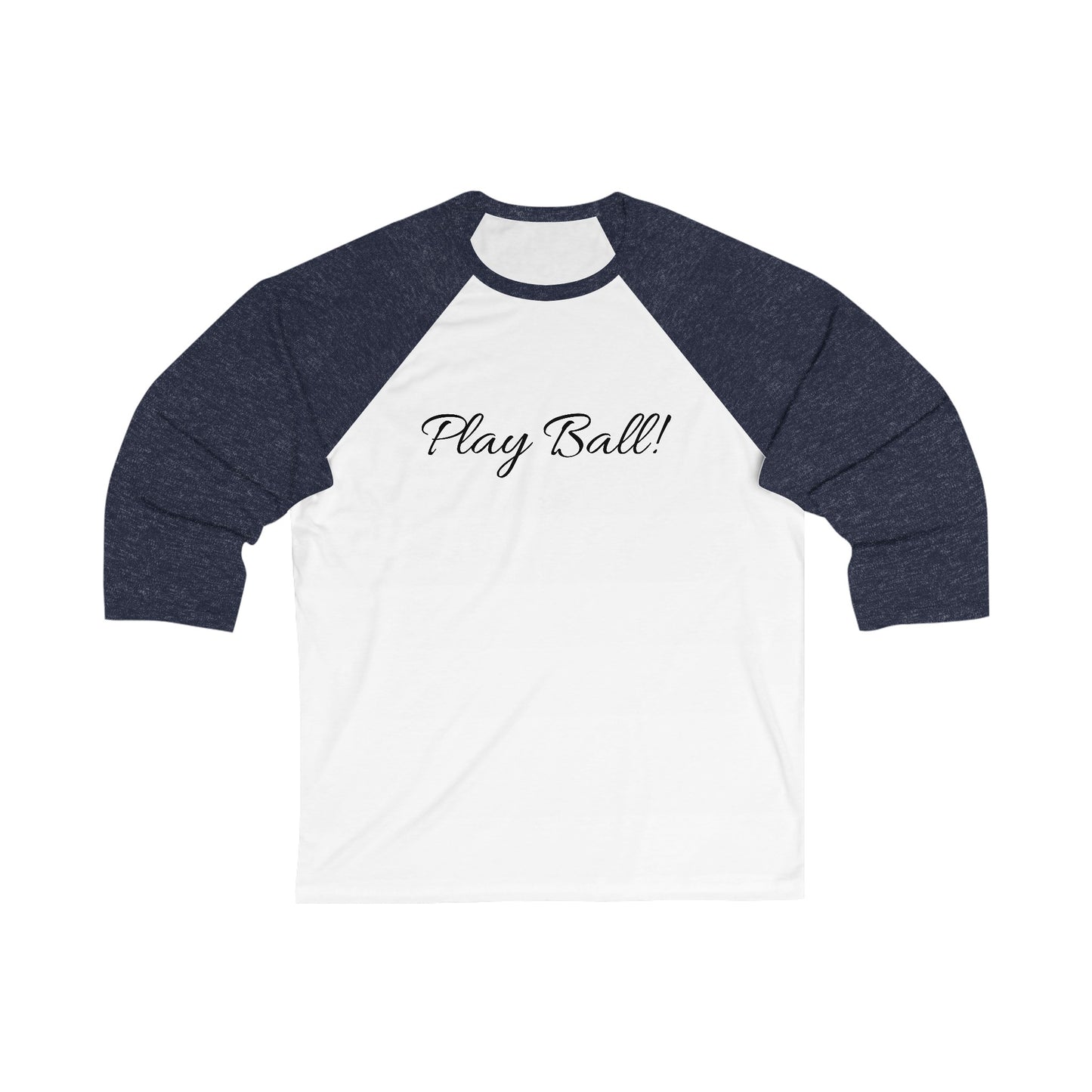 Play Ball Unisex 3\4 Sleeve Baseball Tee