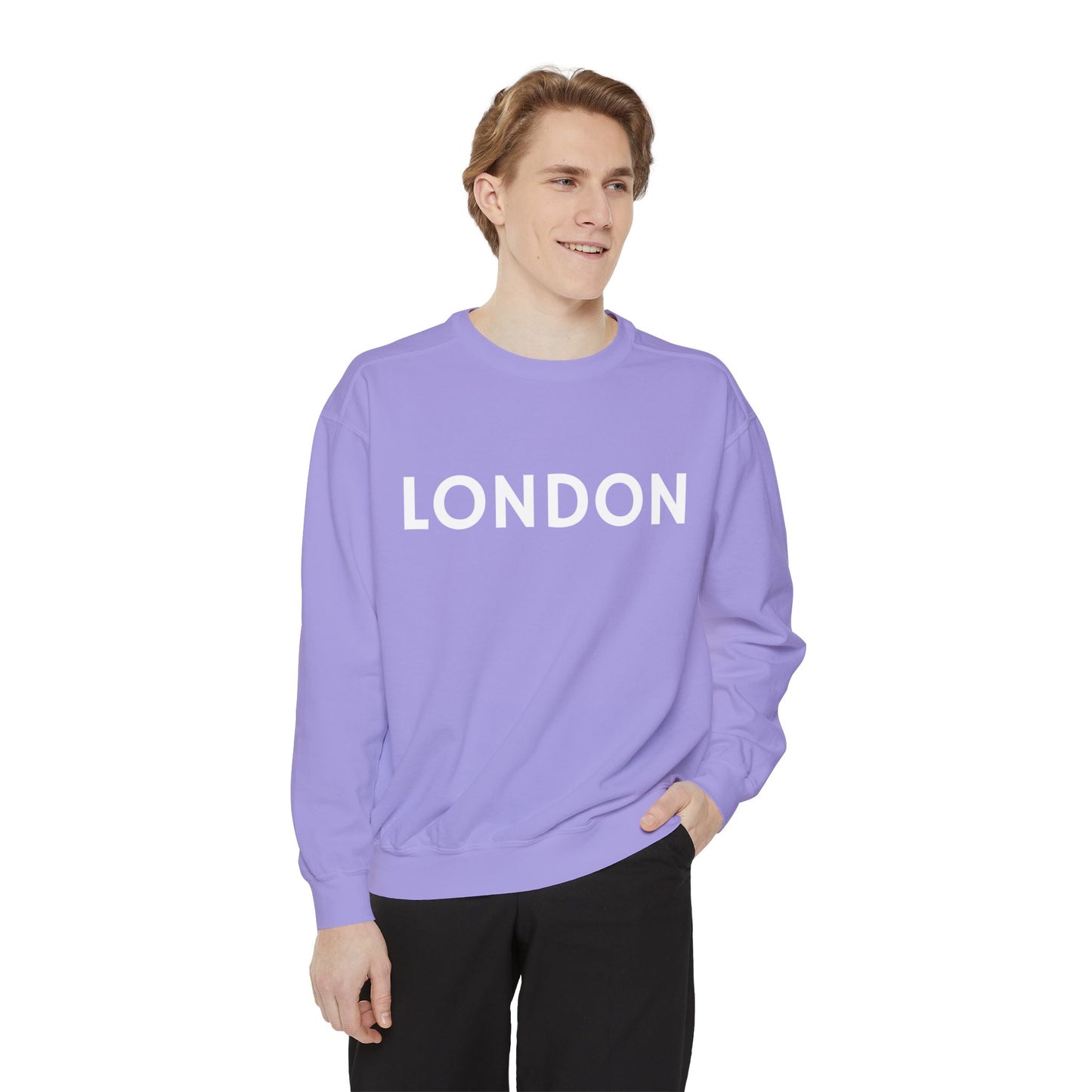 London Unisex Garment-Dyed Sweatshirt