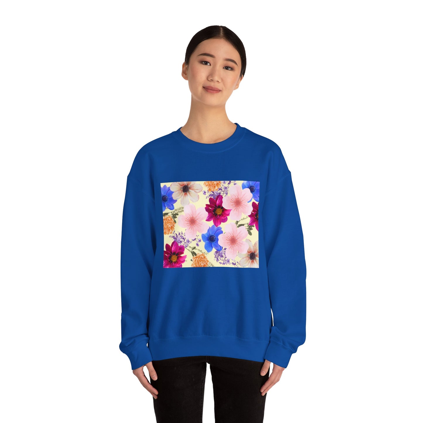 Flower Power Unisex Heavy Blend™ Crewneck Sweatshirt