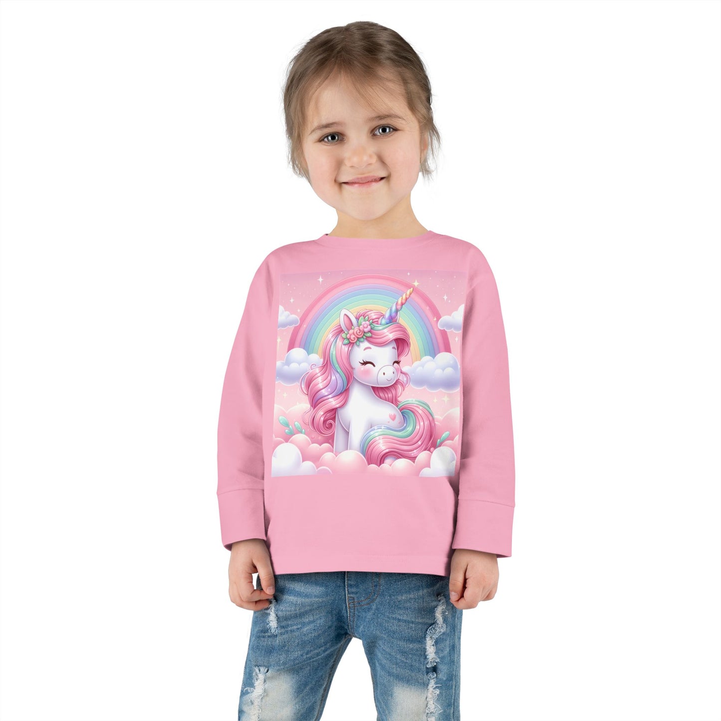 Pink Unicorn Long Sleeve Tee