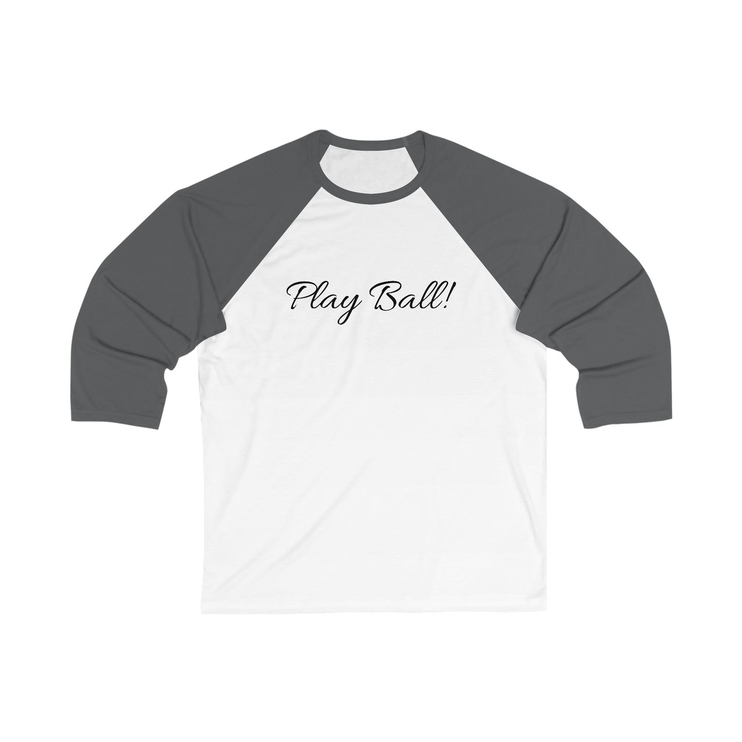 Play Ball Unisex 3\4 Sleeve Baseball Tee