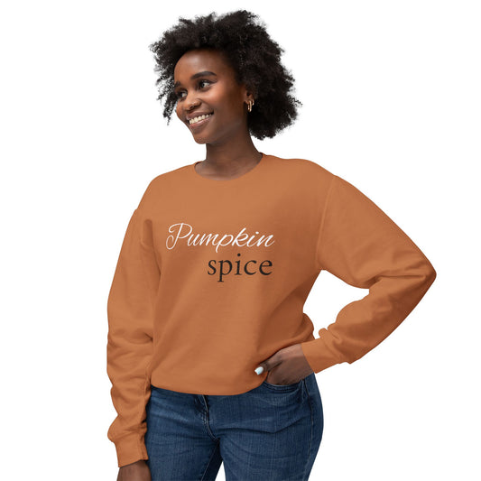 Pumpkin Spice Unisex Lightweight Crewneck Sweatshirt