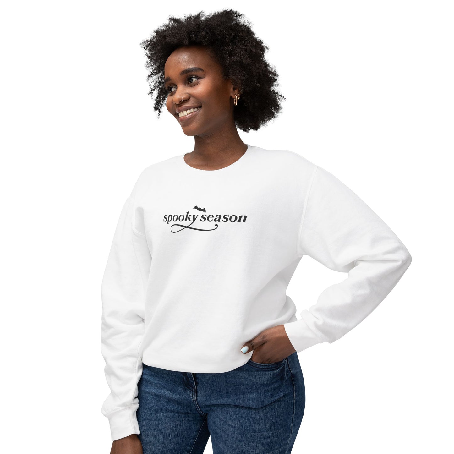 Spooky Season Unisex Lightweight Crewneck Sweatshirt