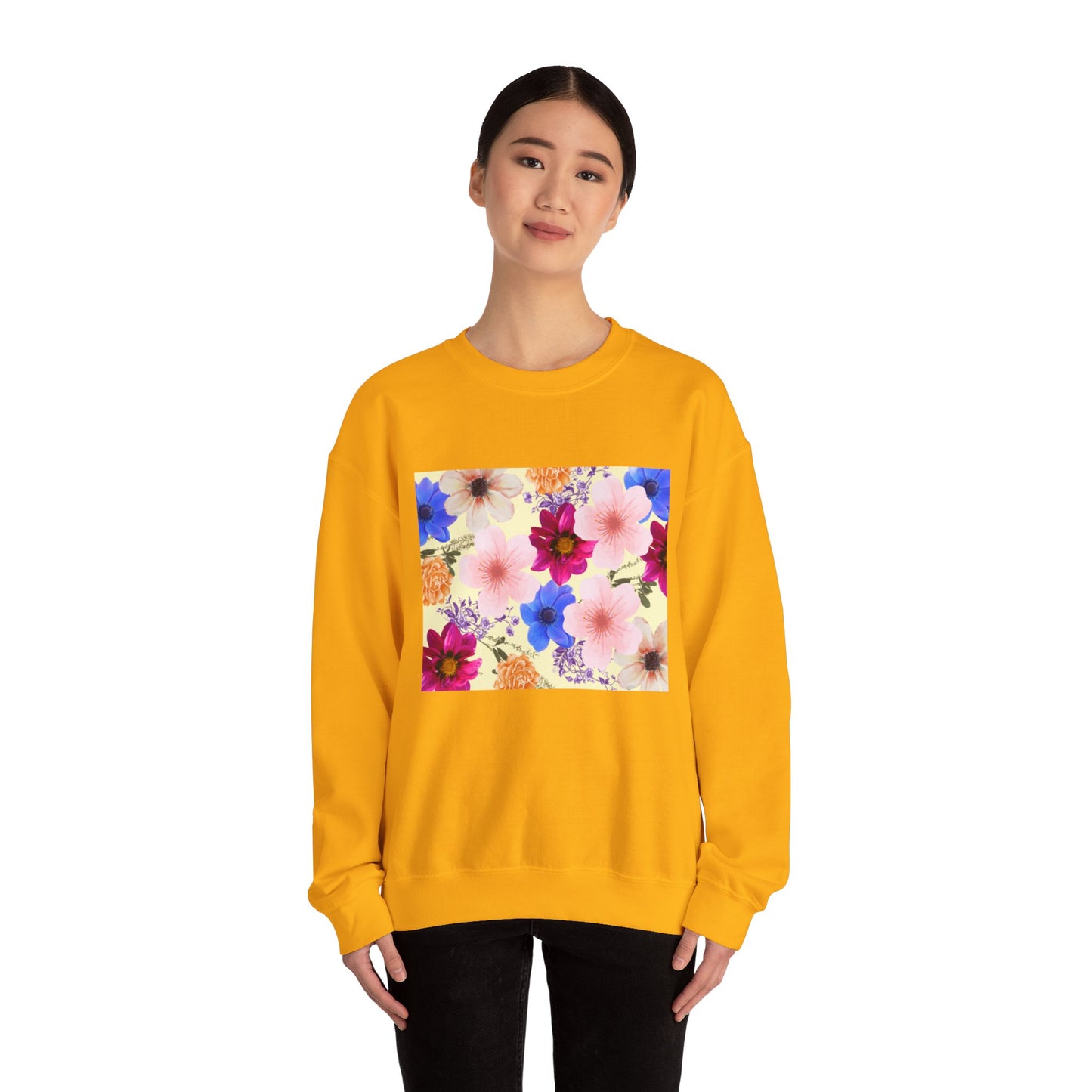 Flower Power Unisex Heavy Blend™ Crewneck Sweatshirt